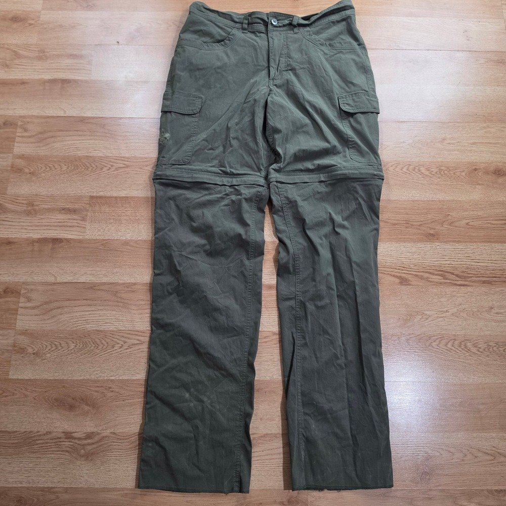 Boy Scouts of America Switchback Pants Mens 34 Green Convertible Cargo Hiking